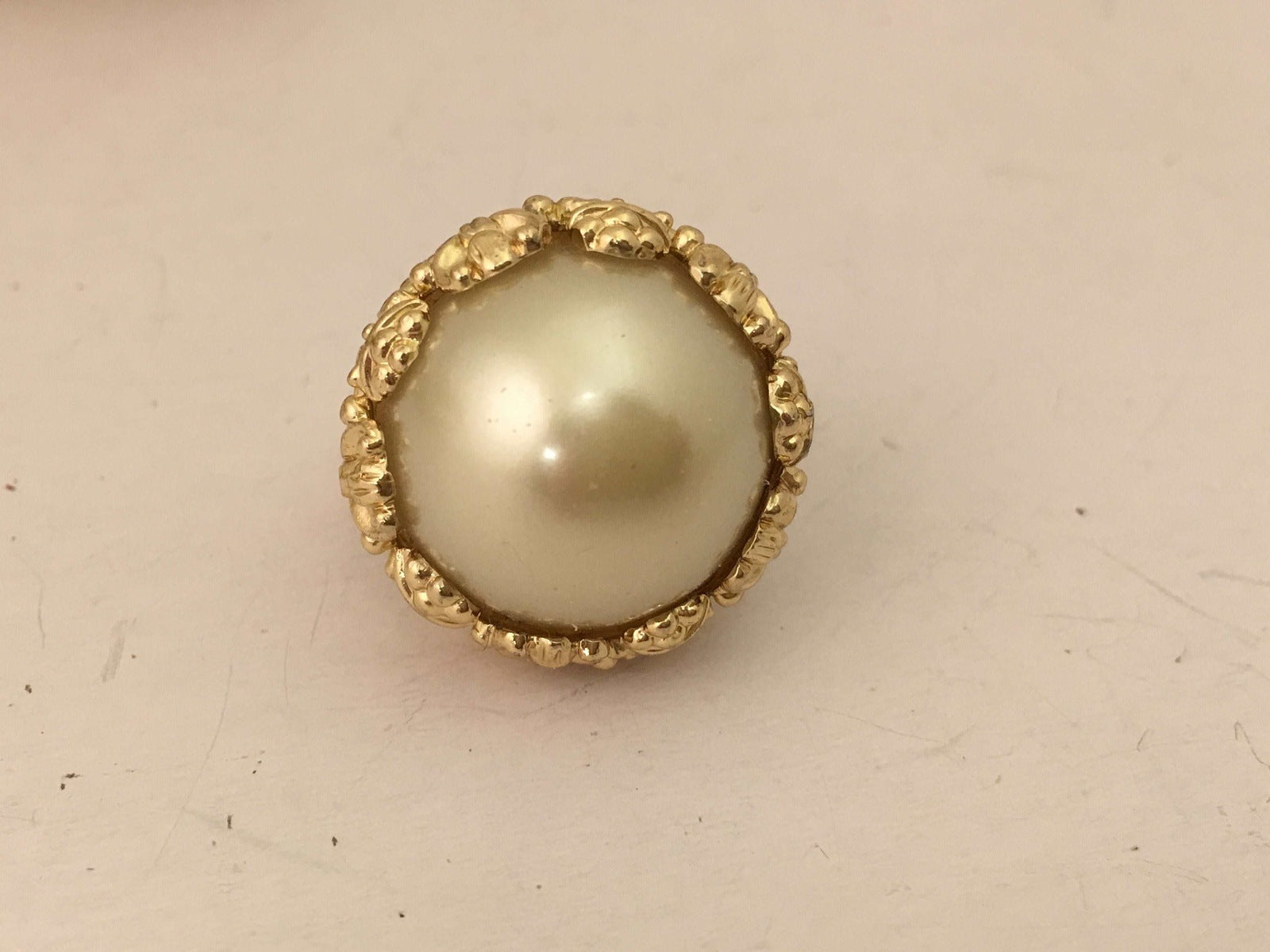Big Pearl Cocktail Ring