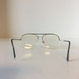 Retro Chic: Authentic Vintage Eyewear with Silver Metal Frame