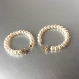 Classic Beaded Hoop Earrings - Contemporary Sustainable Jewelry