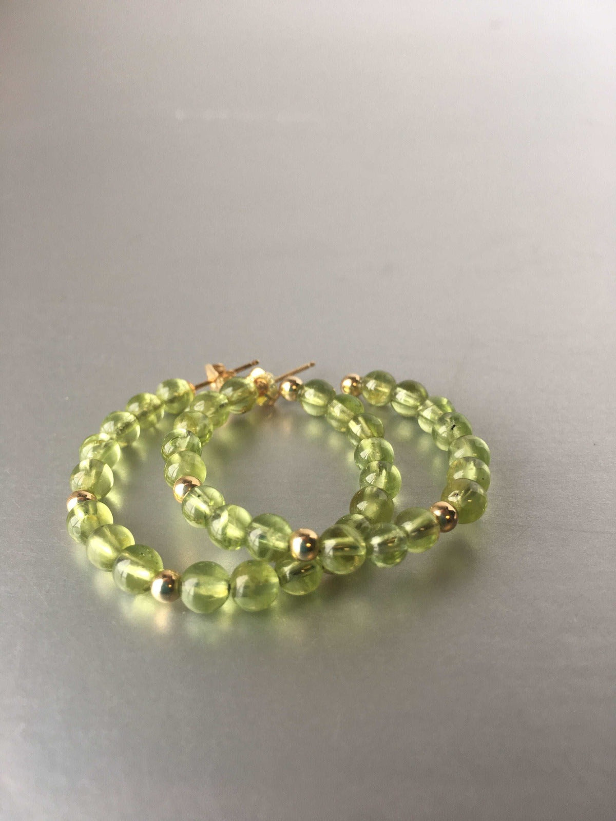Classic Beaded Hoop Earrings - Contemporary Sustainable Jewelry