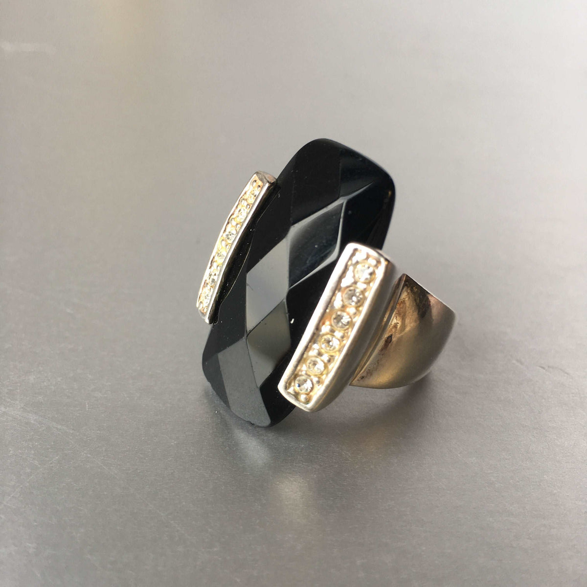 Bold Cocktail Ring from the Art Deco Revival Era