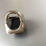 Black Bold Cocktail Ring Vintage Jewelry