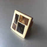 Havana Collection Colors & Patterns Squares Big Bold Ring