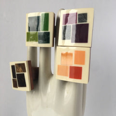 Havana Collection Colors & Patterns Squares Big Bold Ring