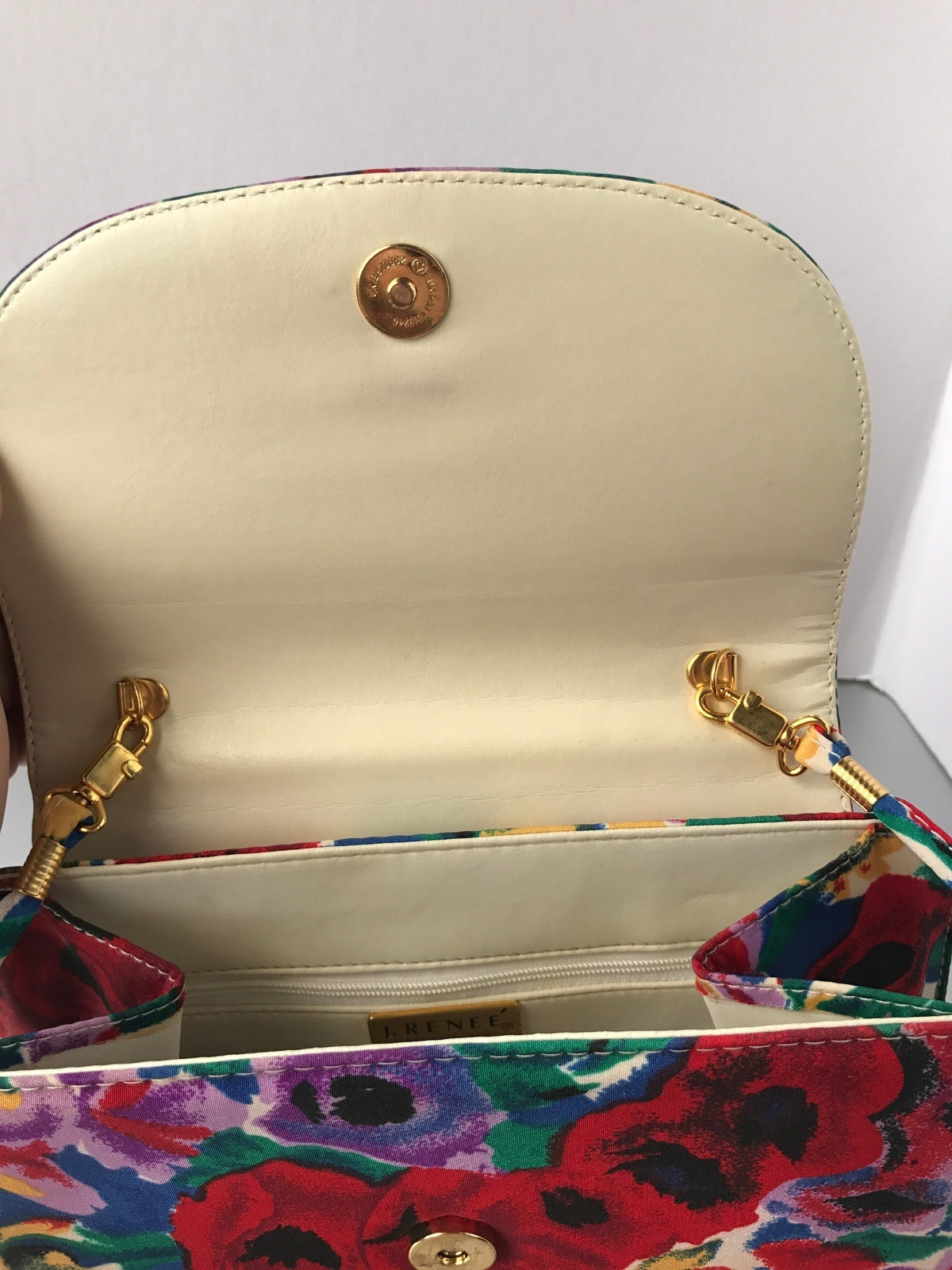 J. Reneé Purse Bag Colorful Floral Handbag Vintage Accessories