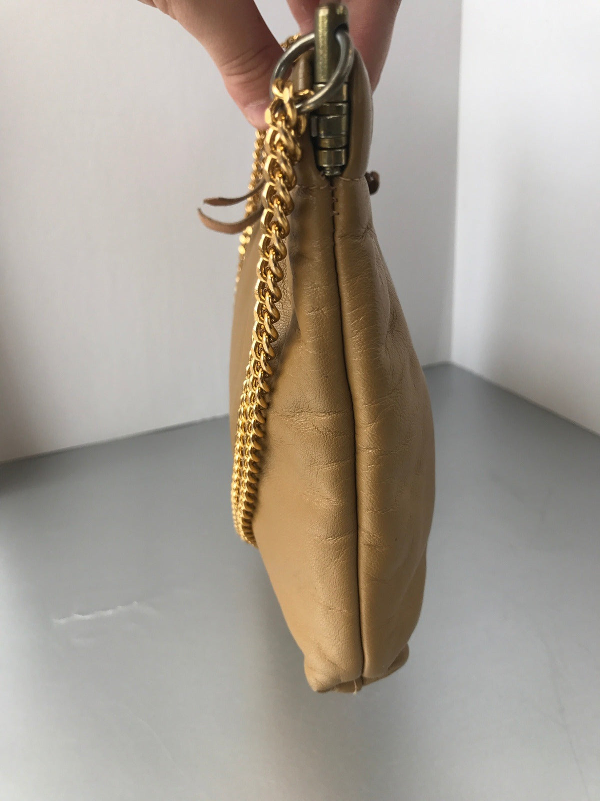 Dijon Tan Gloves and Bag Vintage Accessories Set