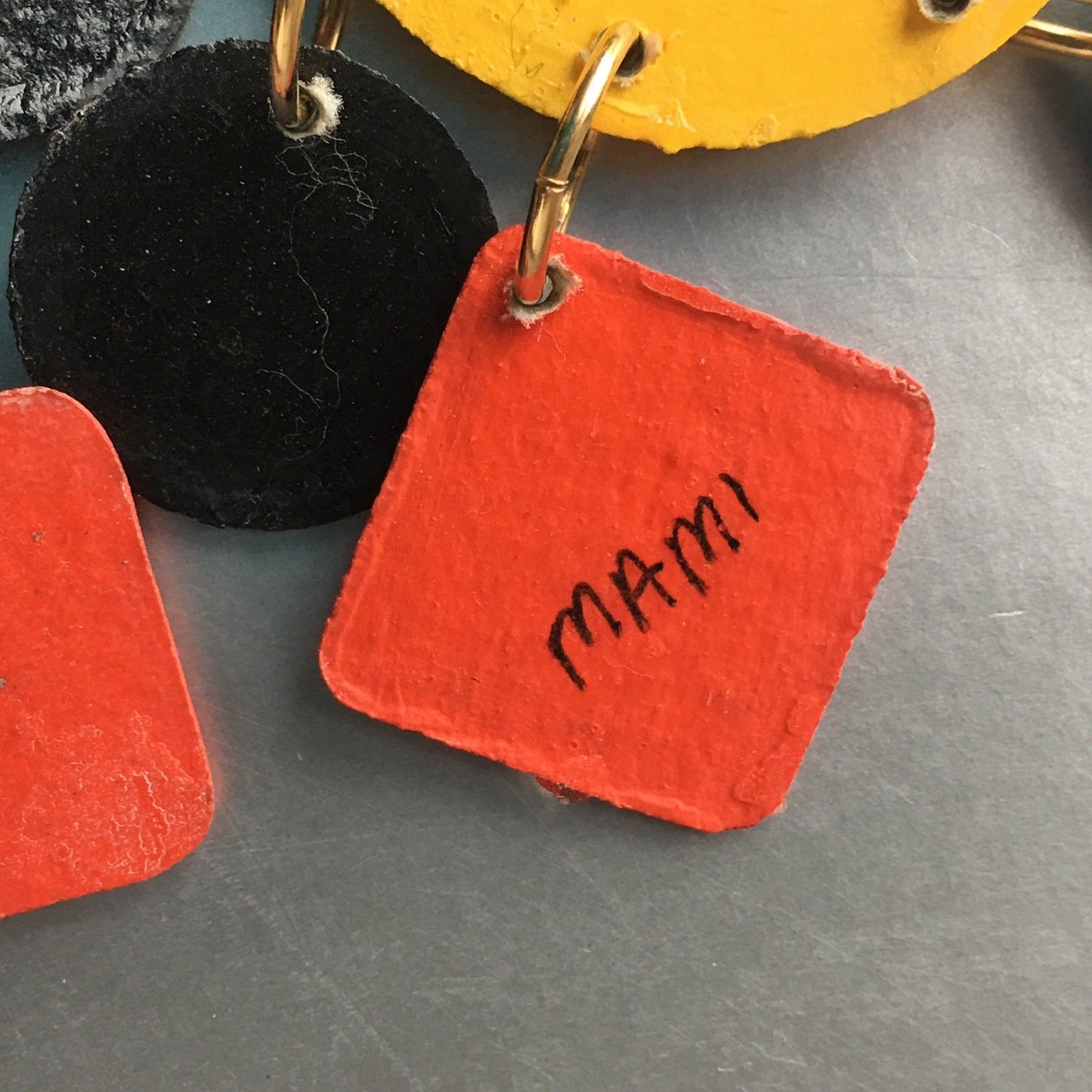 Mami Abstract Colorful Handmade Earrings Vintage Jewelry