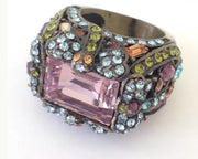 Heidi Daus Jewelry Swarovski Crystal Ring 6 Dragonfly Whimsical