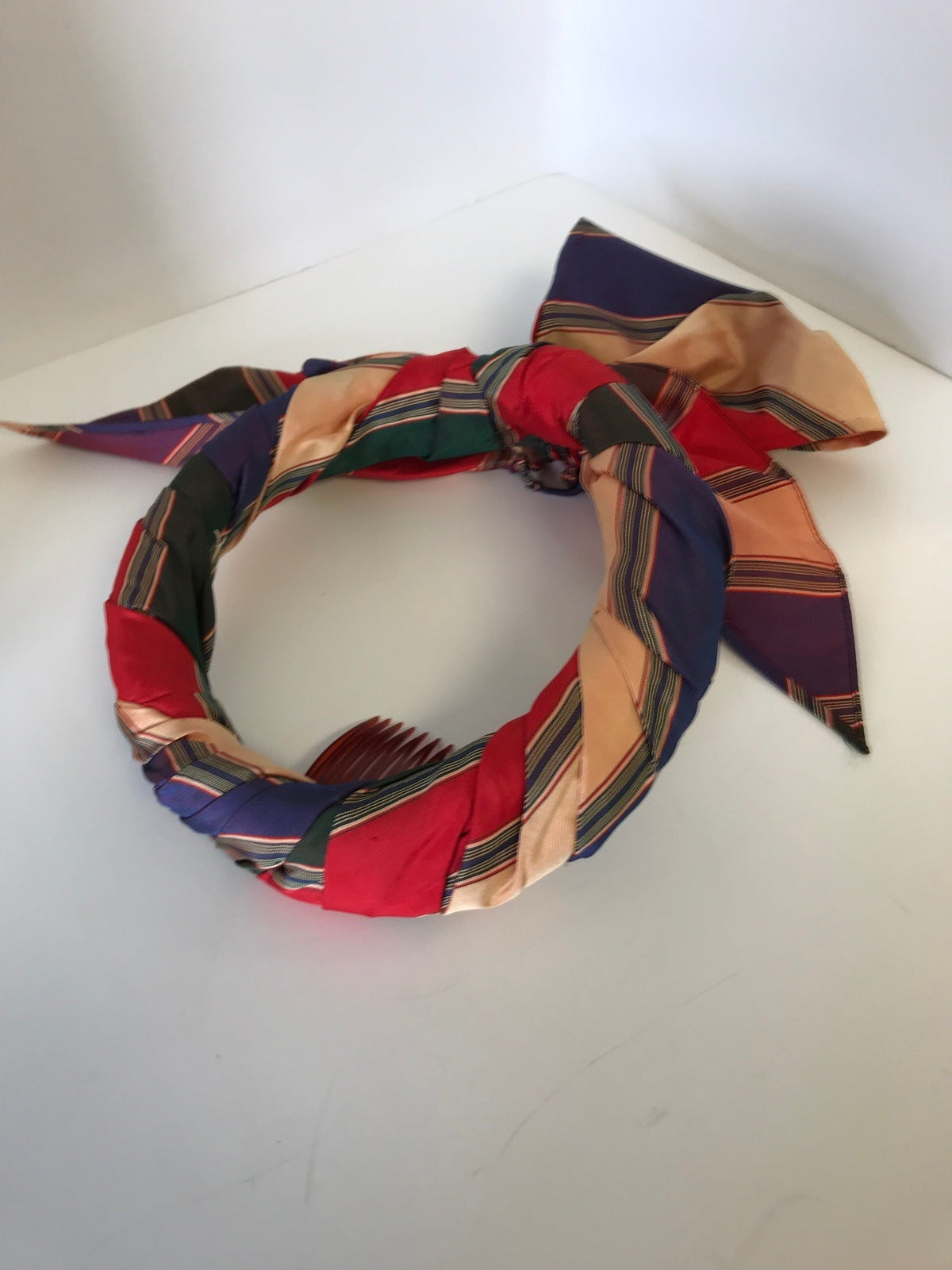 Multi-colored Scarf Crown Headwear Vintage Accessories
