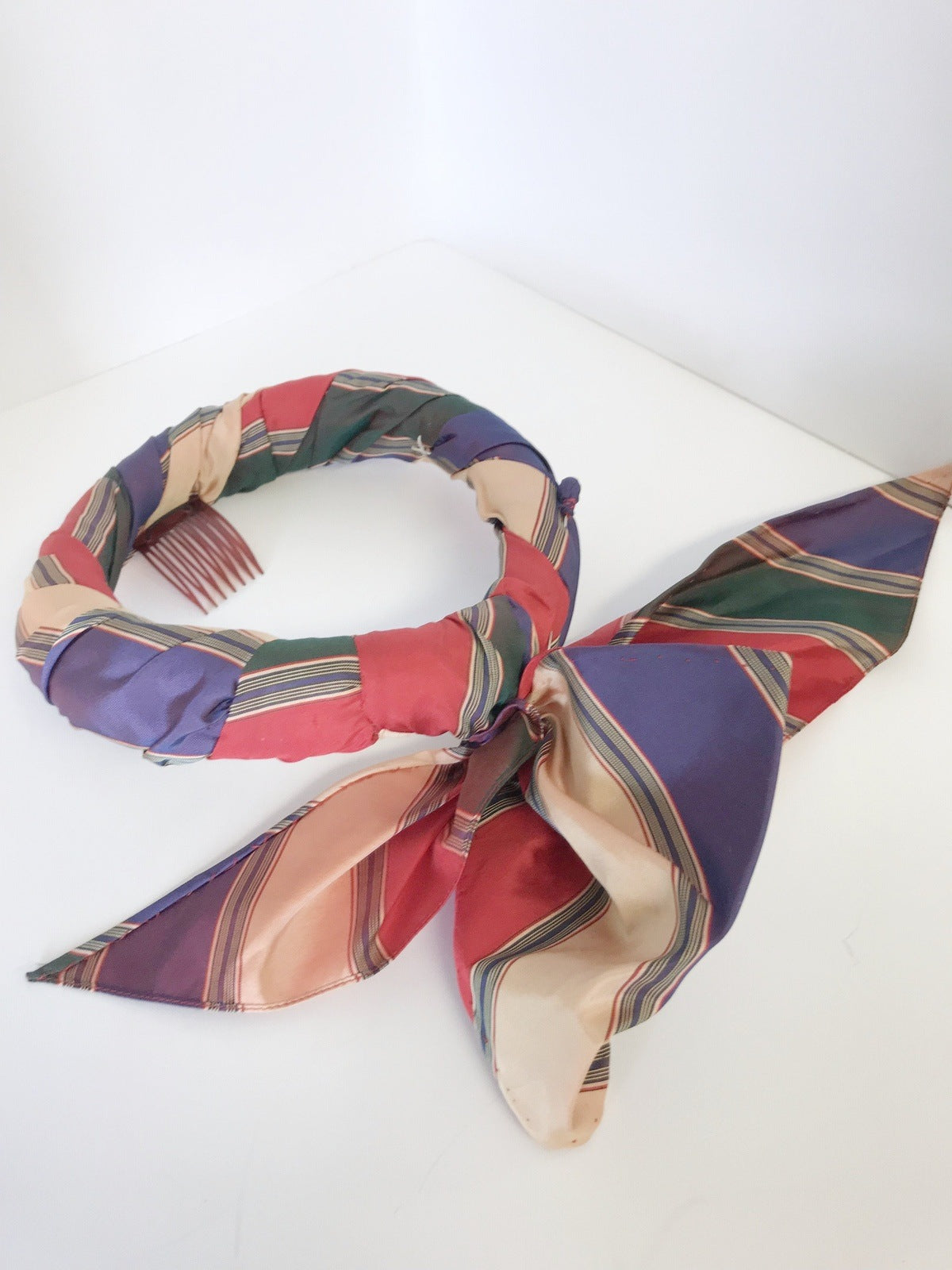 Multi-colored Scarf Crown Headwear Vintage Accessories