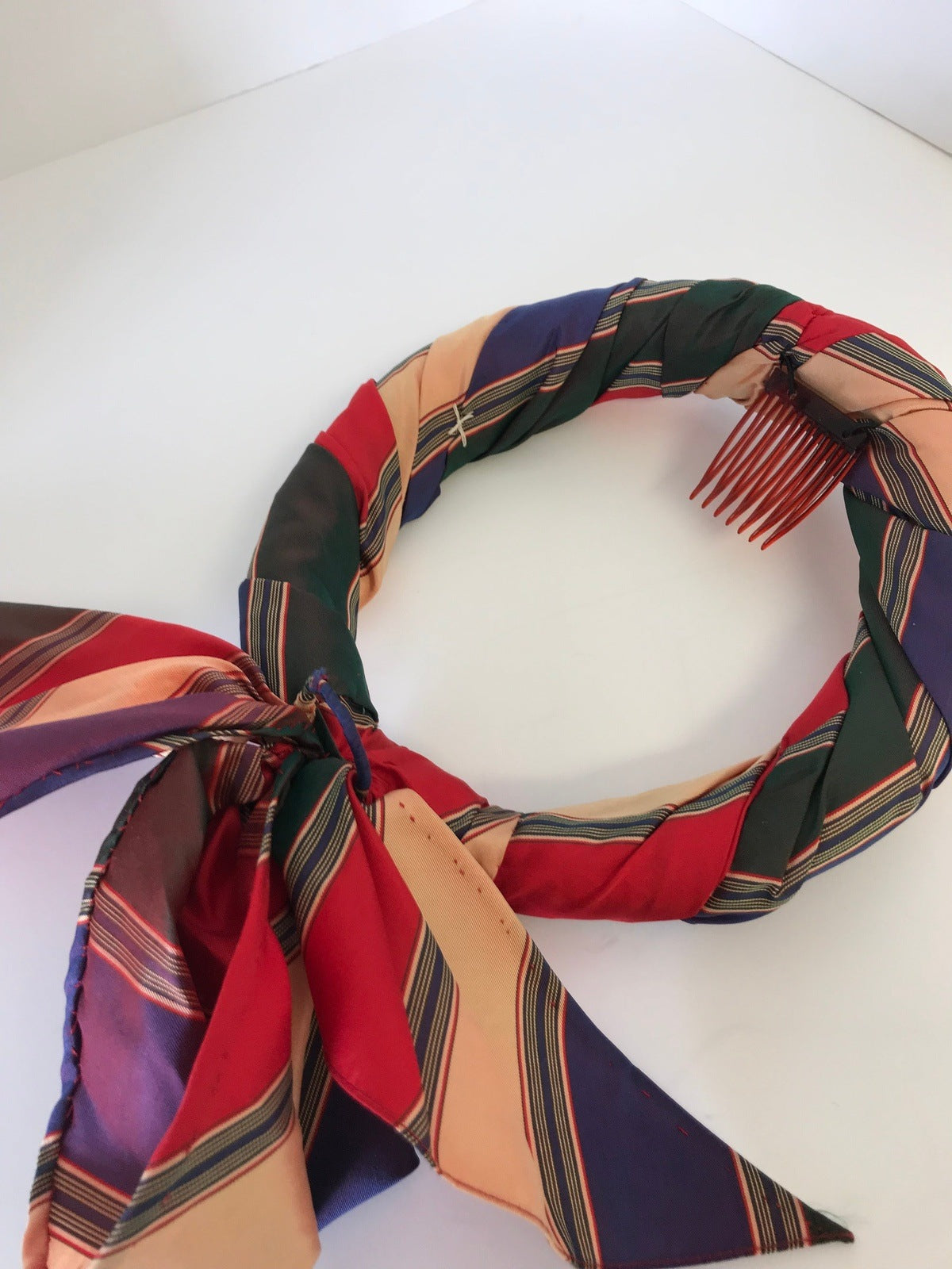 Multi-colored Scarf Crown Headwear Vintage Accessories