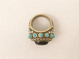 Heidi Daus Jewelry Swarovski Crystal Turquoise Onyx Ring