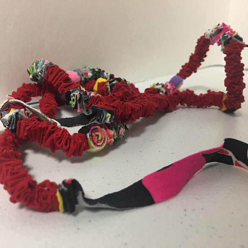 Luxboheme Handmade Fabric Accordion Necklace Sustainable Accessory