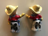 Cowboy Novelty Western Figural Salt and Pepper Shakers Set