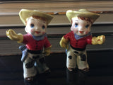 Cowboy Novelty Western Figural Salt and Pepper Shakers Set