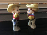 Cowboy Novelty Western Figural Salt and Pepper Shakers Set