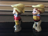 Cowboy Novelty Western Figural Salt and Pepper Shakers Set