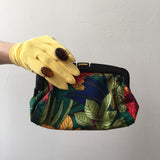 Yellow Nylon Gloves Vintage Accessory