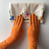 Max Meyer Orange Gloves Vintage Accessory