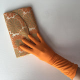 Max Meyer Orange Gloves Vintage Accessory