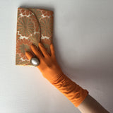 Max Meyer Orange Gloves Vintage Accessory