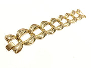Golden chain link bracelet, vintage 1980s, in very good condition.
