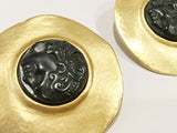 Merlusa Hercules Clip on Earrings Vintage Jewelry