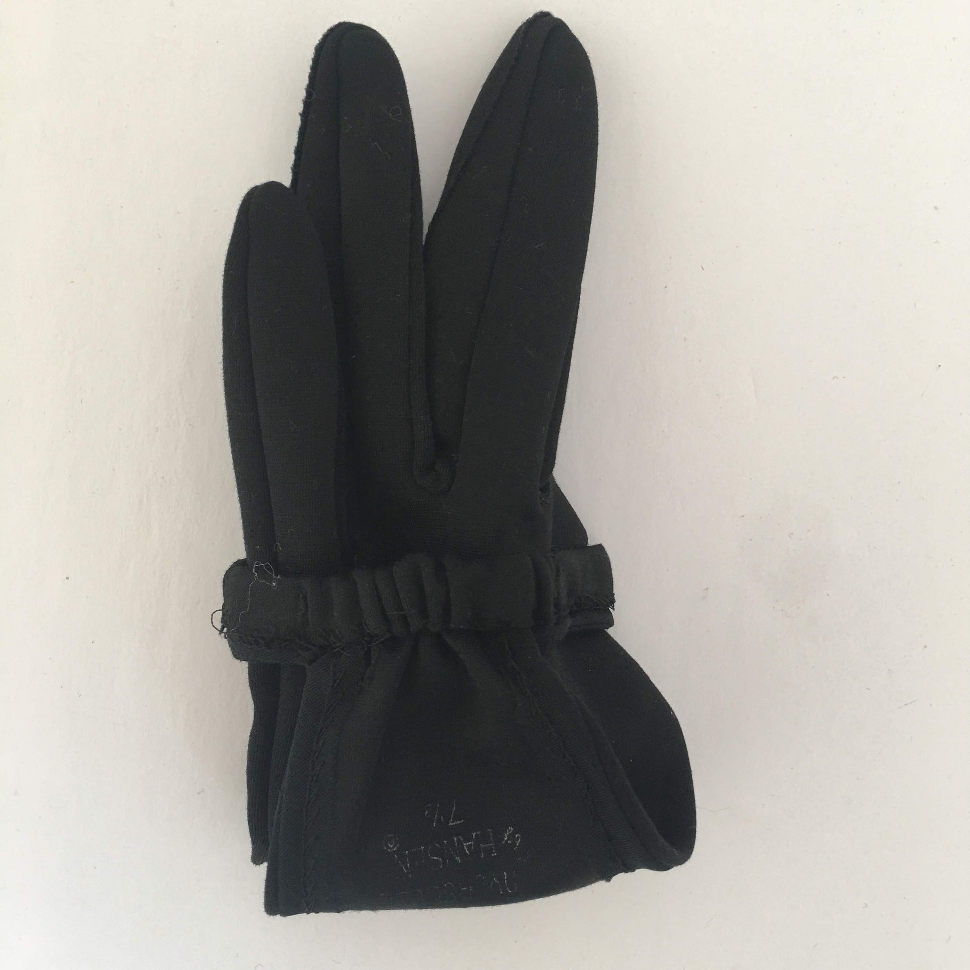 Hansen Black Thumbless Gloves Vintage Accessory