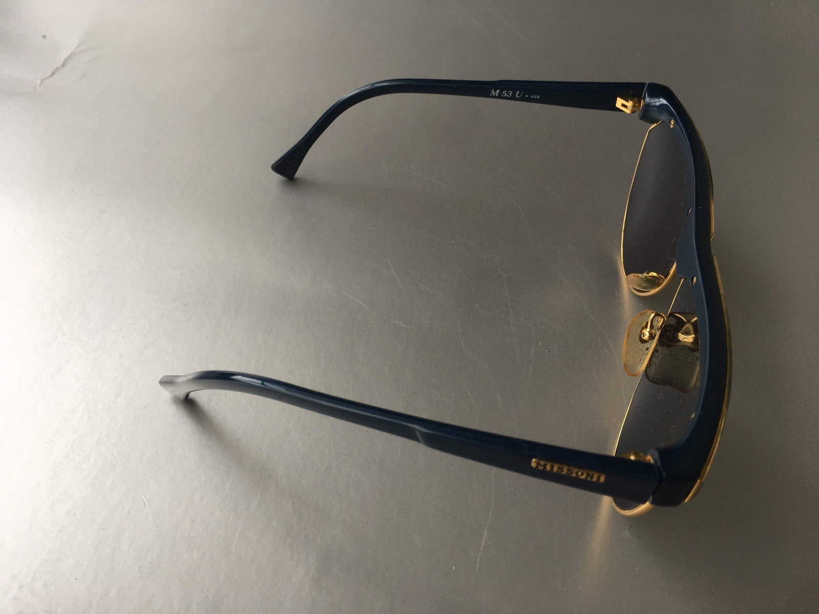 Missoni Blue Sunglasses Vintage Eyewear Accessory