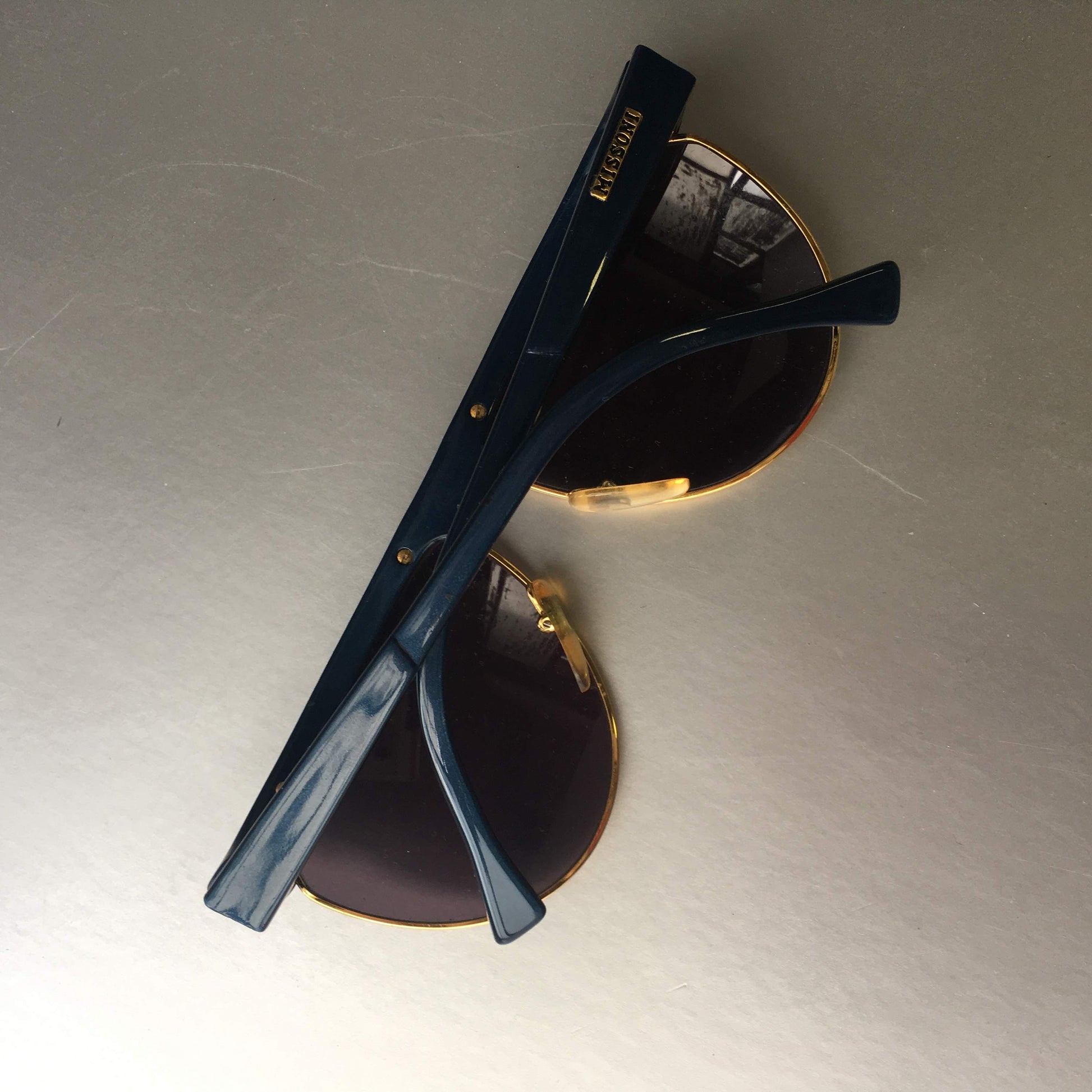 Missoni Blue Sunglasses Vintage Eyewear Accessory