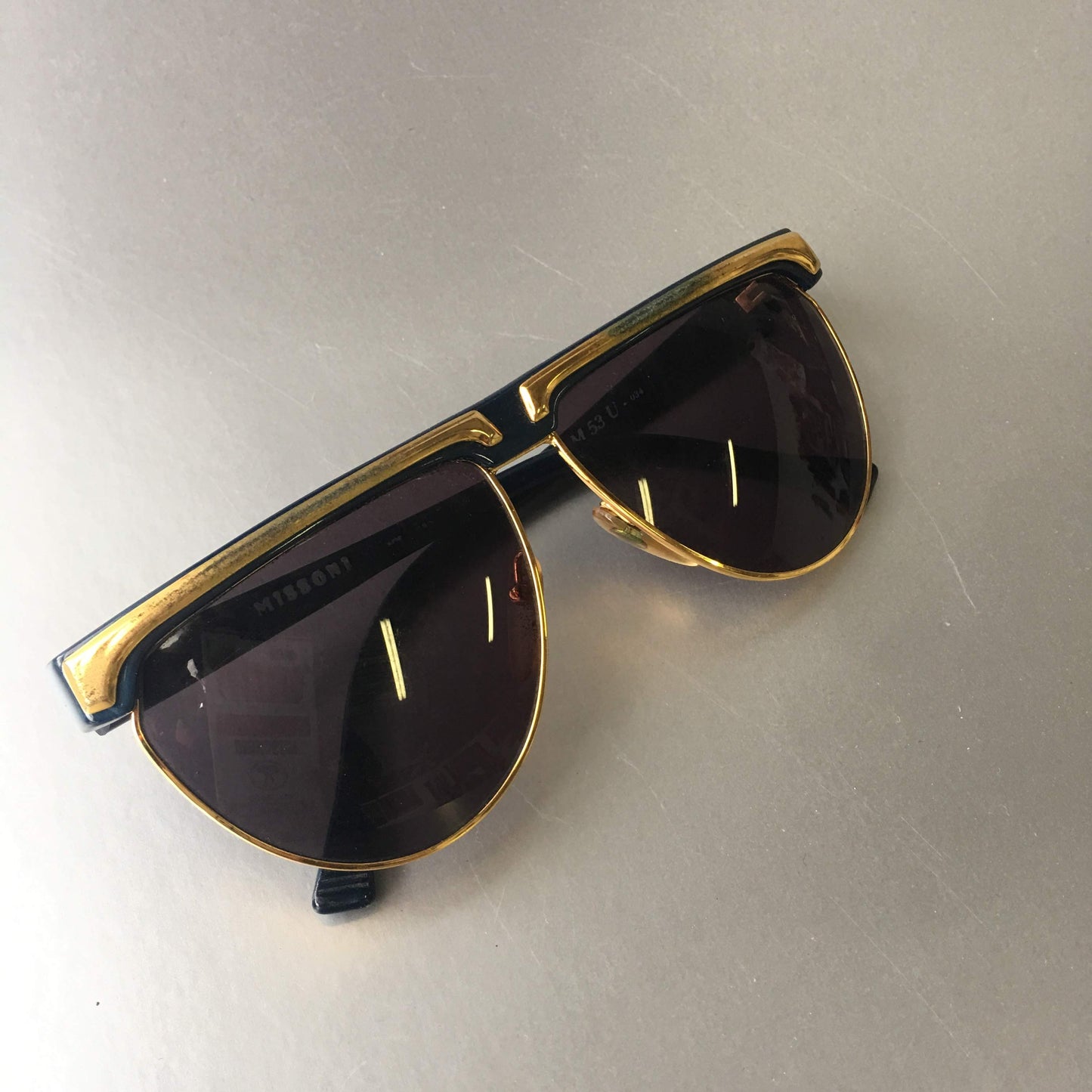 Missoni Blue Sunglasses Vintage Eyewear Accessory
