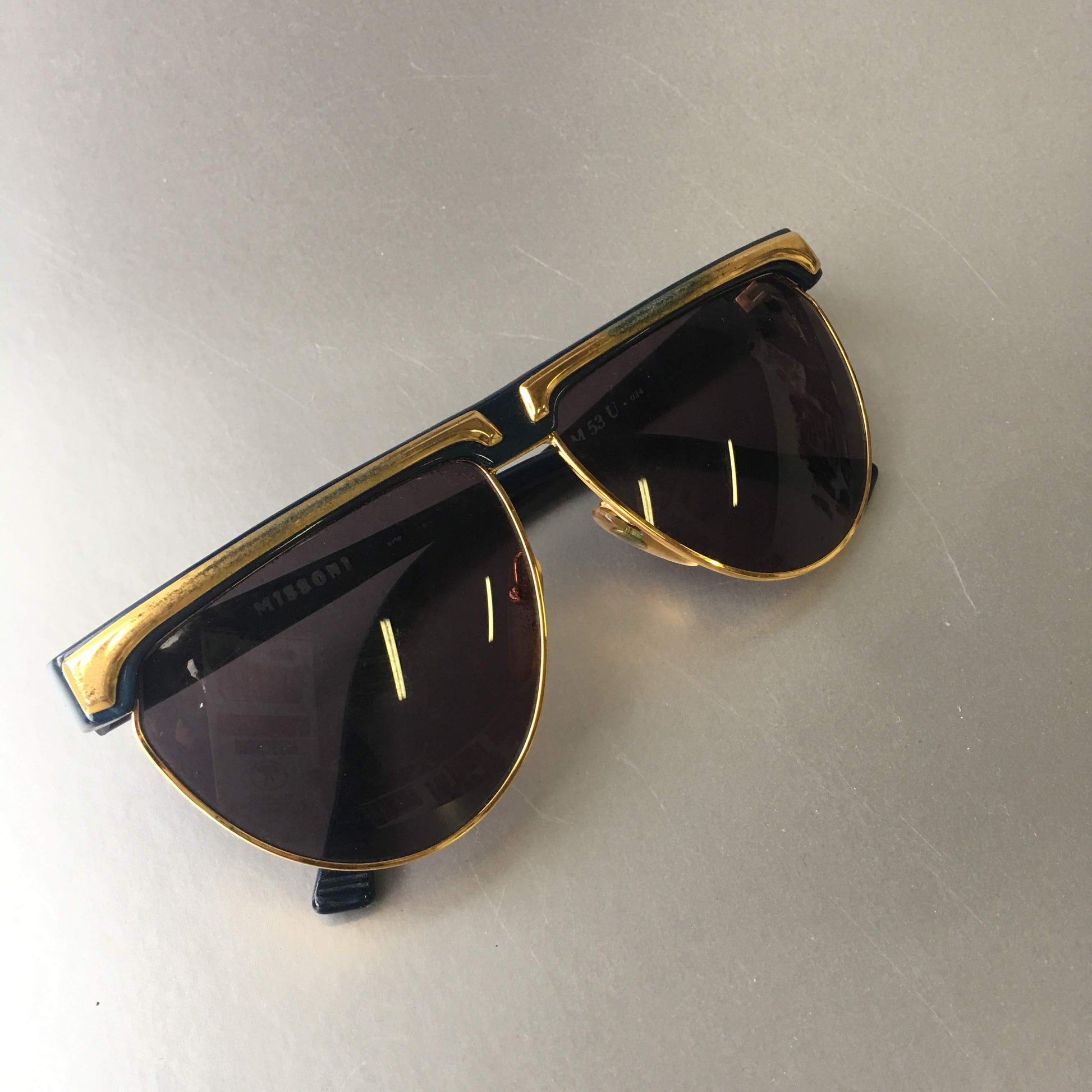Missoni Blue Sunglasses Vintage Eyewear Accessory