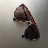 Monte Carlo Red Sunglasses Vintage Eyewear Accessory