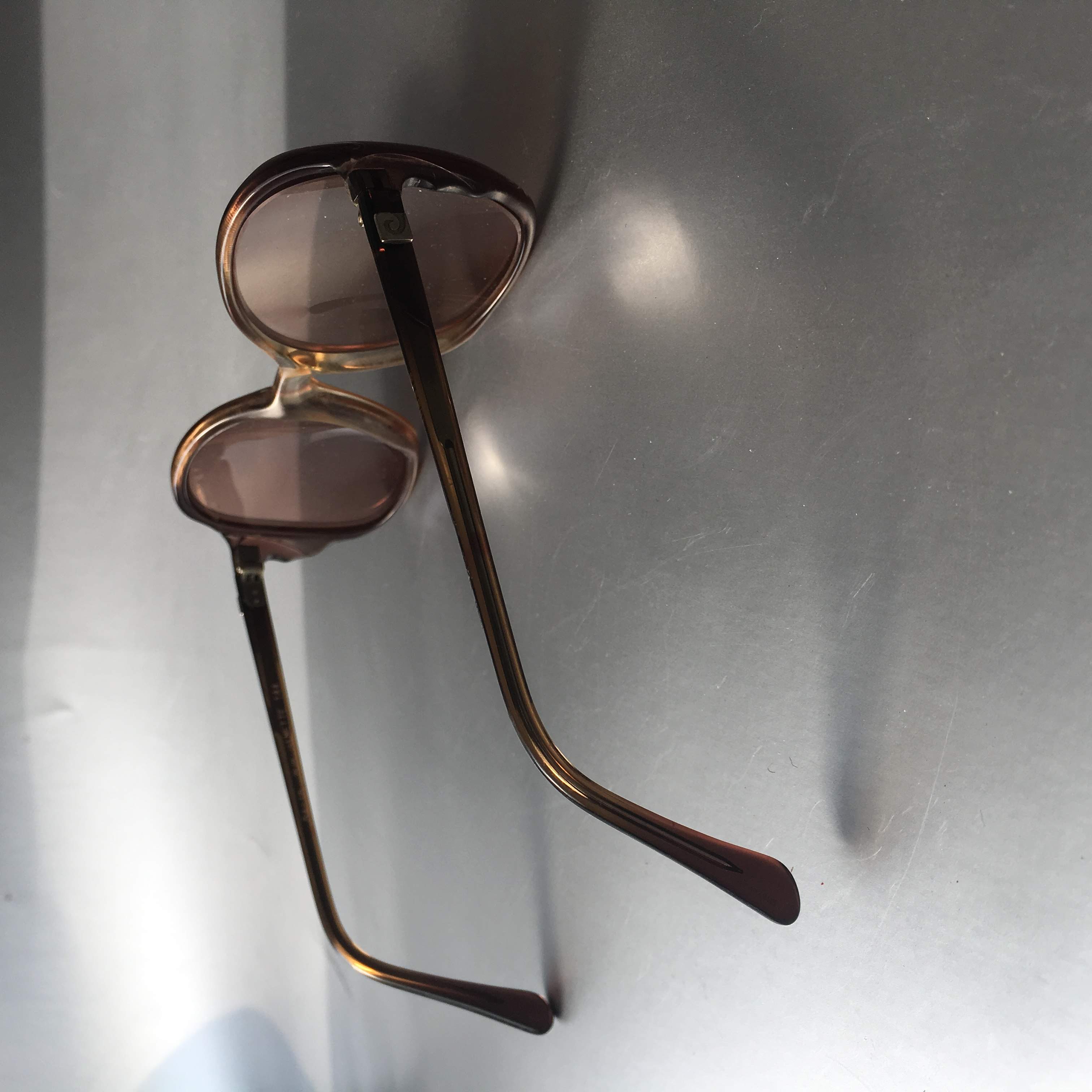 Pierre Cardin Brown Sunglasses Vintage Accessory Eyewear