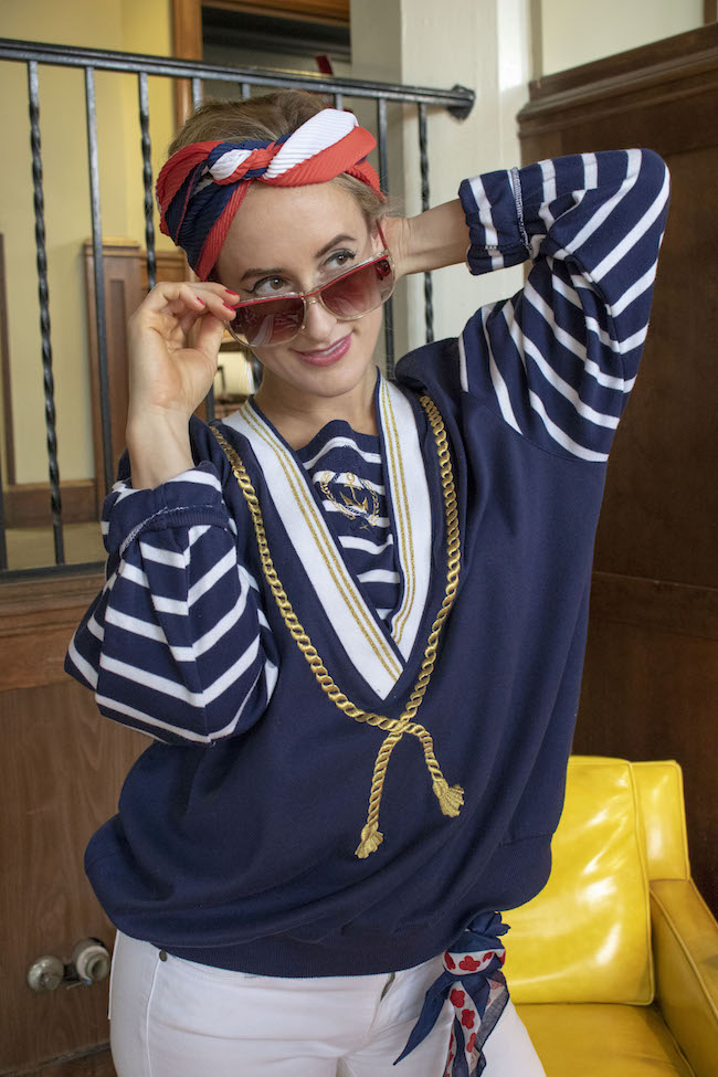 Red Framed Sunglasses Vintage Accessory