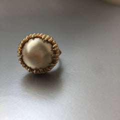Vintage Marvella Pearl Cocktail Ring