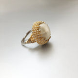 Vintage Marvella Pearl Cocktail Ring