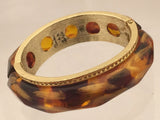 Lou Lou De La Falaise Hinged Bangle Bracelet Vintage Jewelry