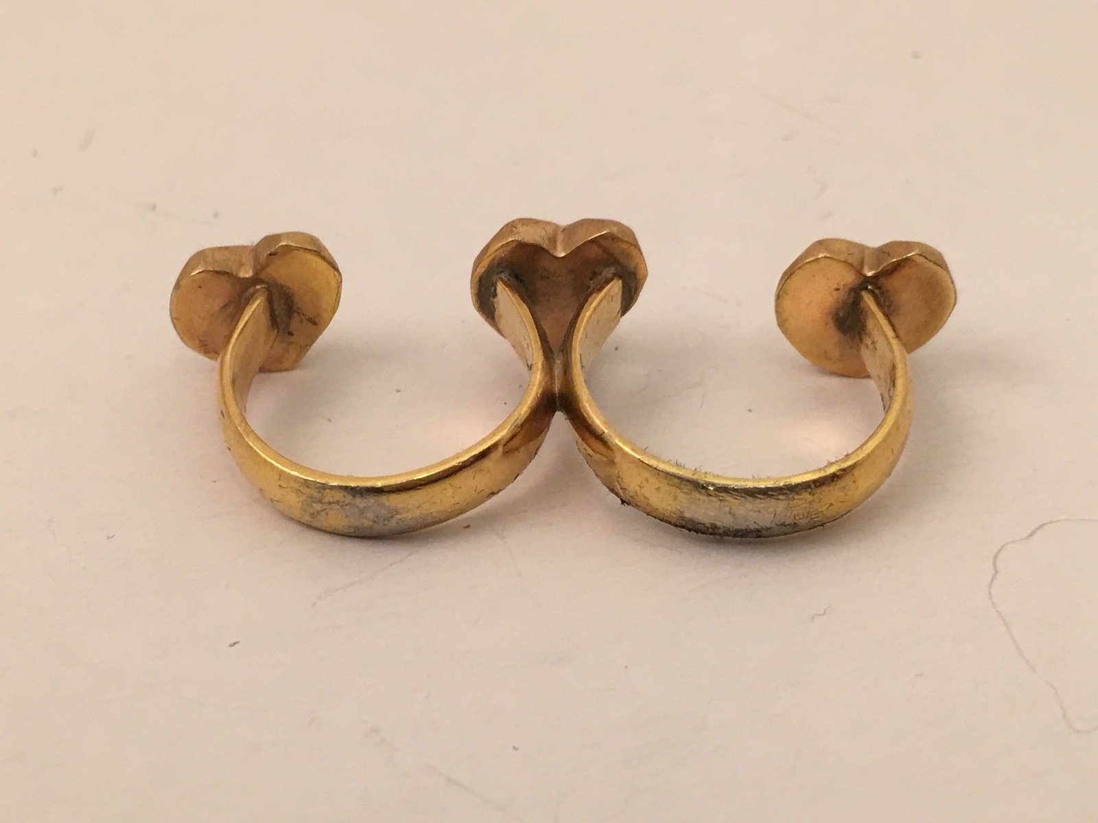 Vintage Hearts Double Knuckle Ring