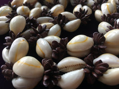 Cowrie Shells with Seeds Necklace Handcrafted Costume Jewelry