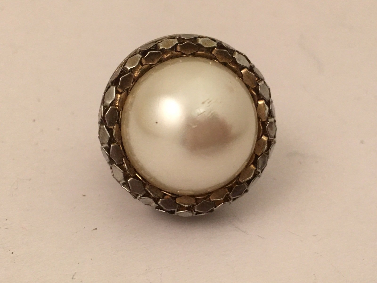 Vintage MOD Pearl Cocktail Ring
