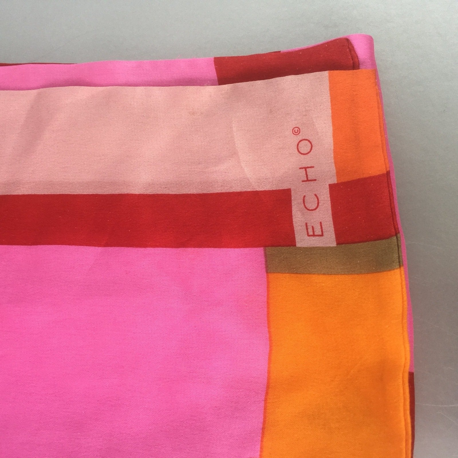 Echo Vibrant Color Scarf Vintage Accessory