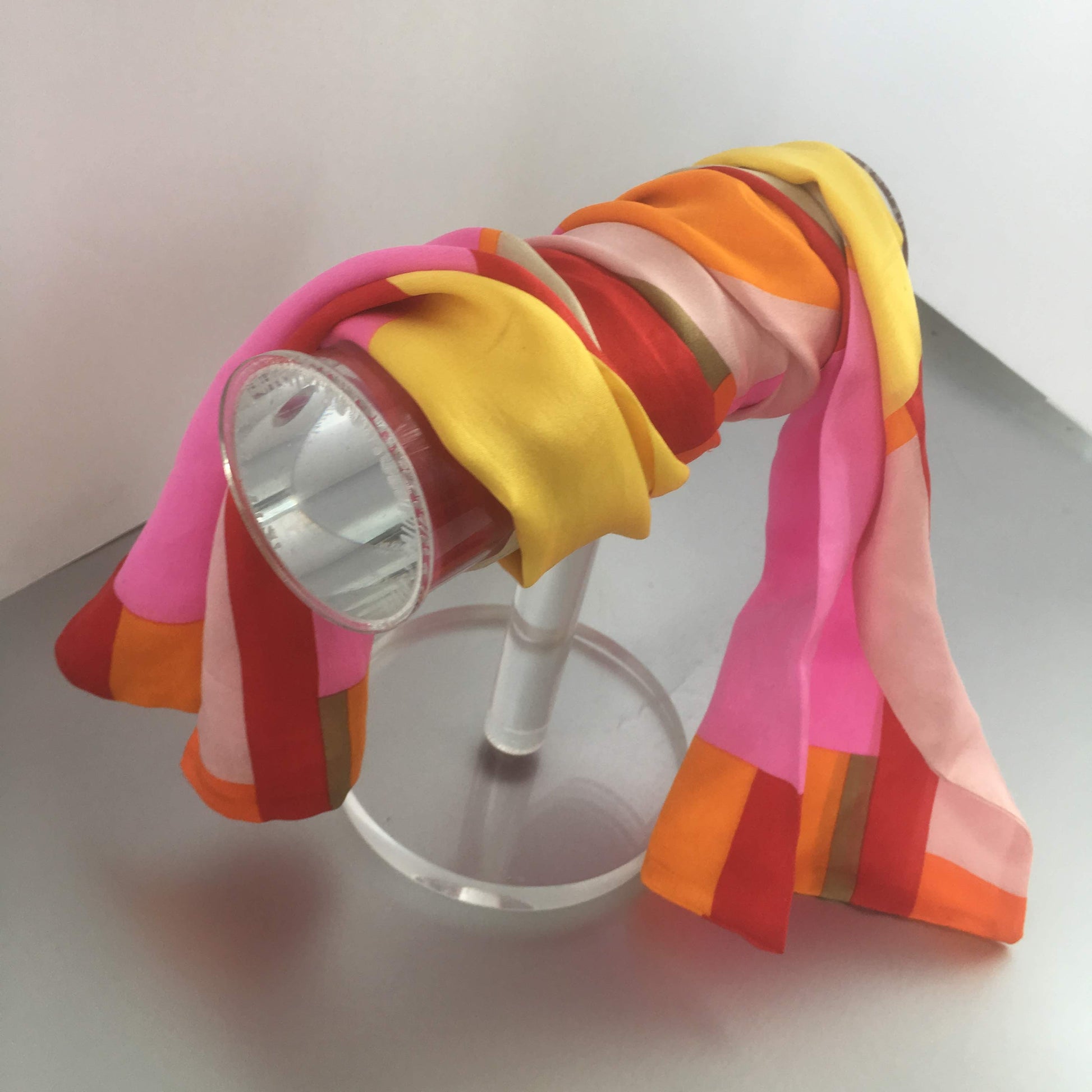 Echo Vibrant Color Scarf Vintage Accessory