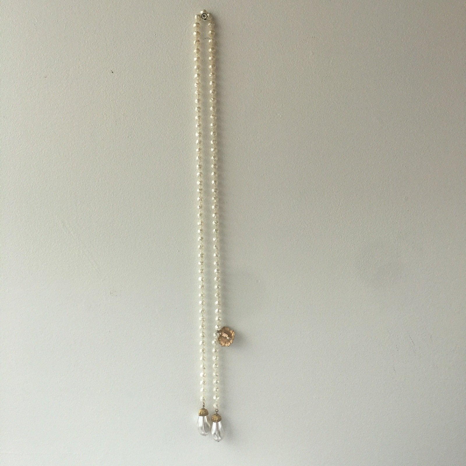 Floral Baroque Pearls Necklace Vintage Jewelry