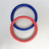 Red Blue Bangles Set Vintage Plastic Jewelry