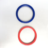 Red Blue Bangles Set Vintage Plastic Jewelry