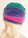 Lilly Dache Millinery Hollywood Designer Velour Vintage Turban Hat