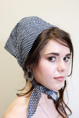 Summer Garden Hat Head Scarf Vintage Accessories