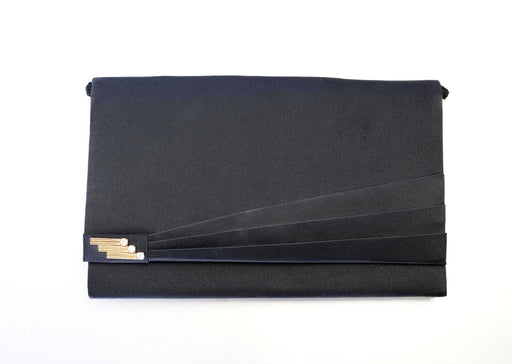 Art Deco Envelope Evening Bag Black Clutch Vintage Accessories