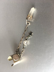 Crystal Star Ear Cuff Single Earrings Vintage Jewelry